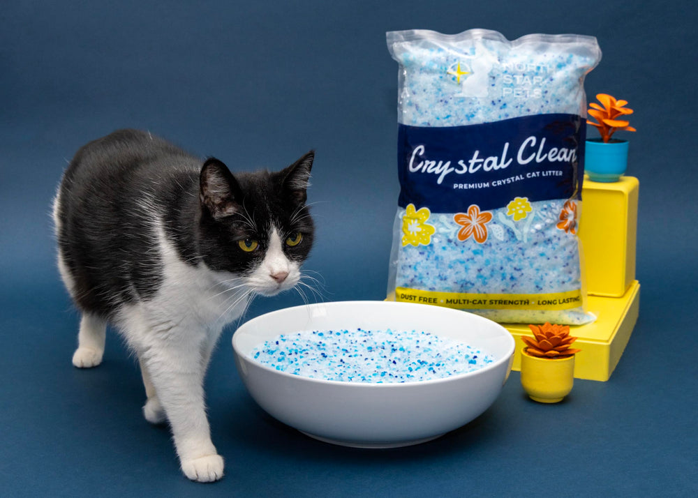 North Star Pets Crystal Clean compatible with PetSafe trays for flexible setup.