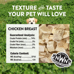 Close-up of bite-sized Northwest Naturals treats for dogs and cats