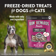 Northwest Naturals freeze-dried beef heart treats preserve nutrients for easy storage.