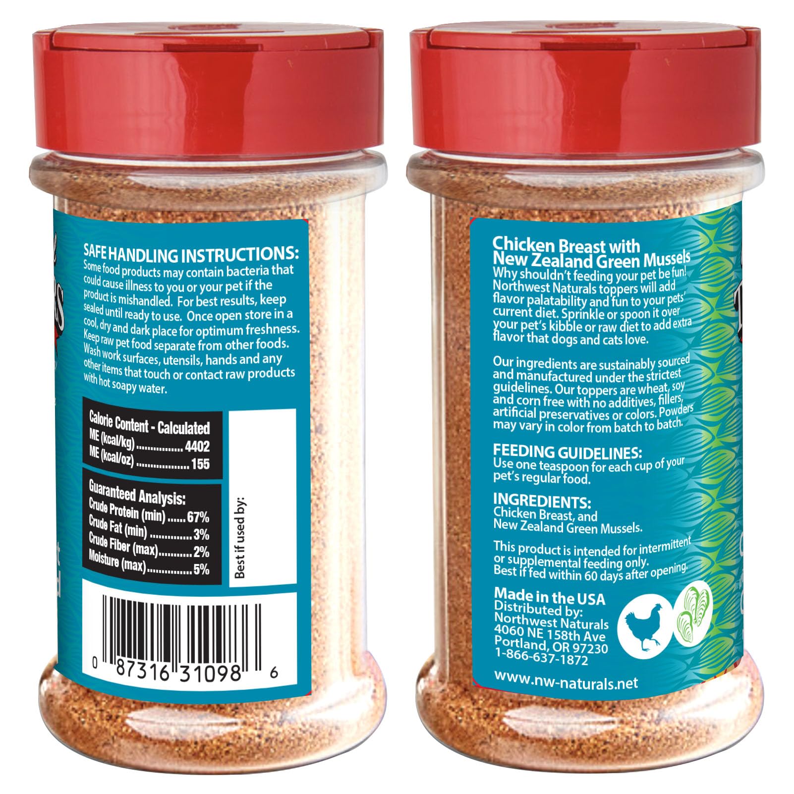 Kitchen scene with Northwest Naturals topper as daily meal option