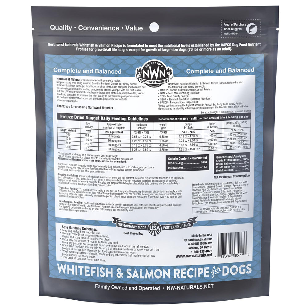 Northwest Naturals easy-open pouch supports quick servings on the go.