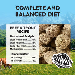 Northwest Naturals human-grade ingredients label highlights USA-made quality.