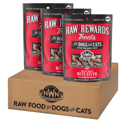 Northwest Naturals Raw Rewards beef liver treats pack 3oz for dogs and cats