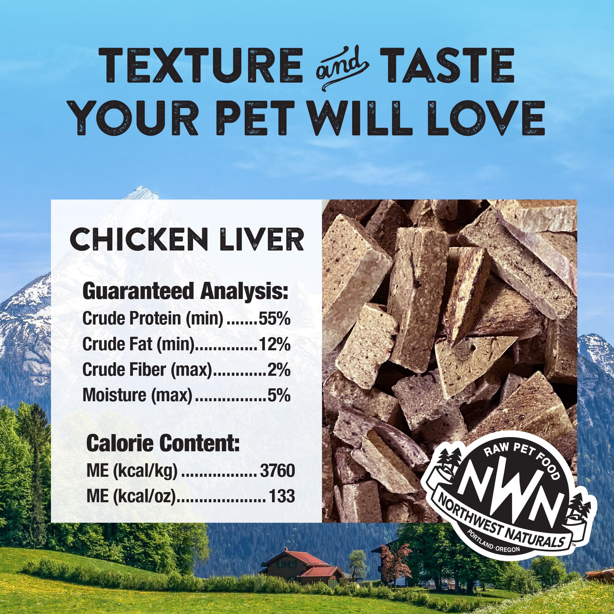 Resealable Northwest Naturals packaging demonstrates on-the-go convenience for pet snacks