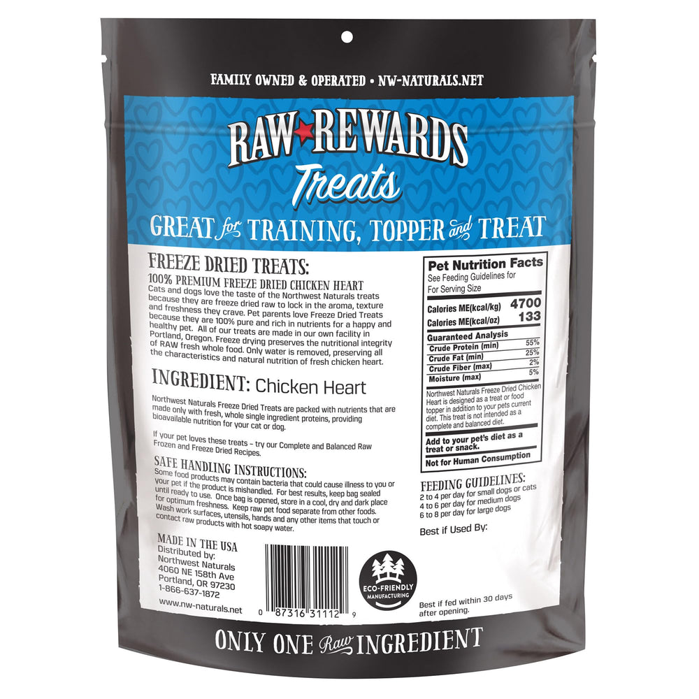 Made in USA badge on Northwest Naturals Raw Rewards packaging.