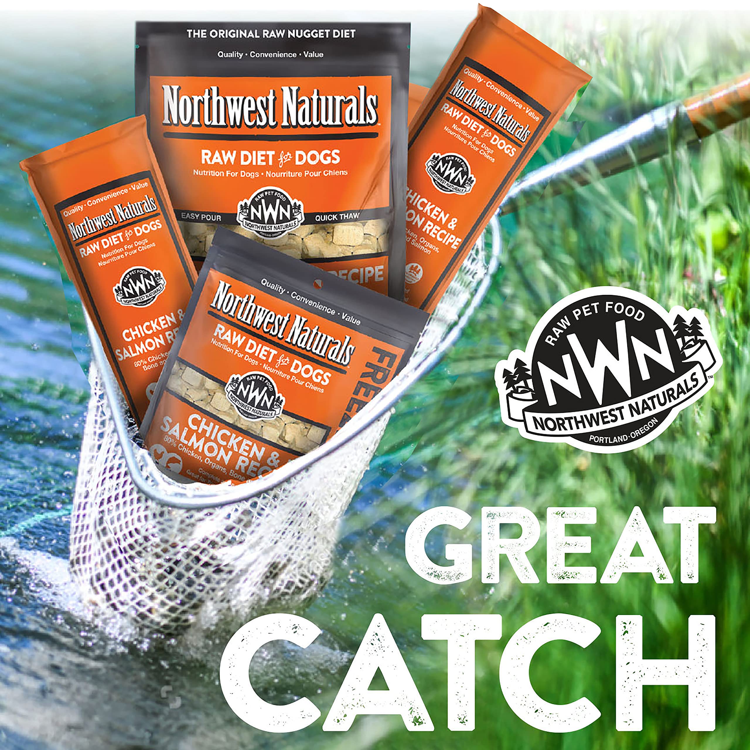 Northwest Naturals travel-friendly, easy-open pouch for feeding on the go.