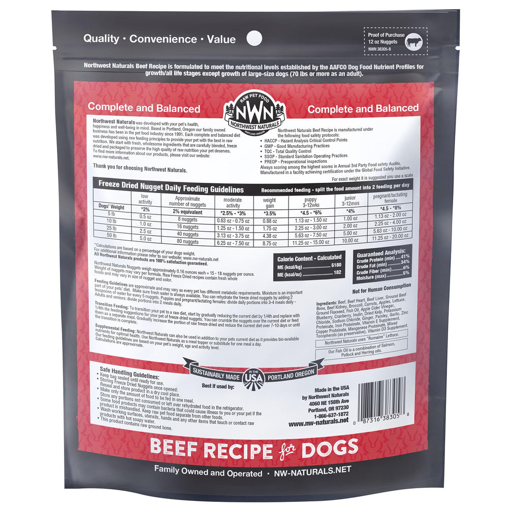 Northwest Naturals travel-friendly packaging for on-the-go feeding.