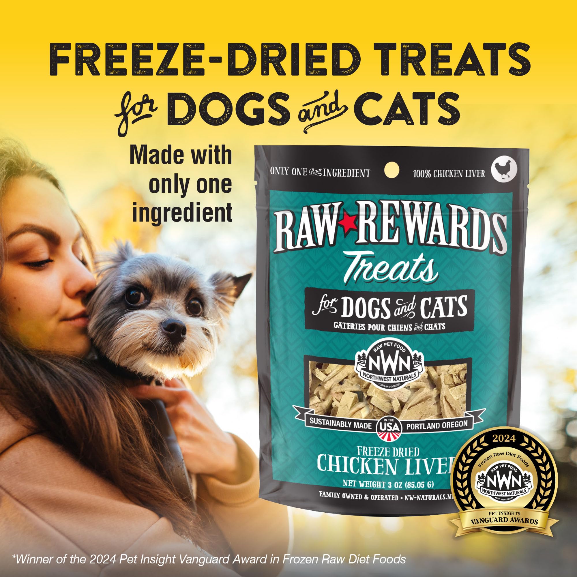 Northwest Naturals chicken liver bites highlight USA made, human-grade quality and safety