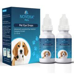 NOVEHA Pet Drops bottle and dropper for convenient eye care
