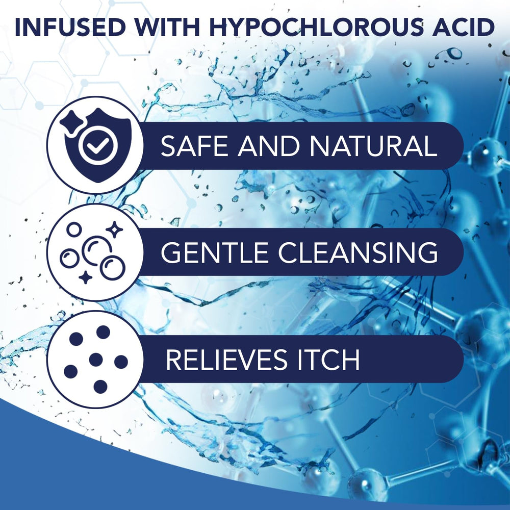 NOVEHA Pet Wound Spray liquid close-up showing HOCl-based formula.