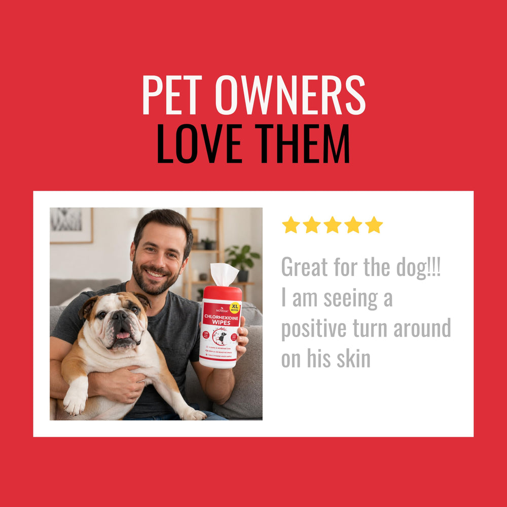 NOVEHA travel-friendly pet wipes keep care ready on the go.