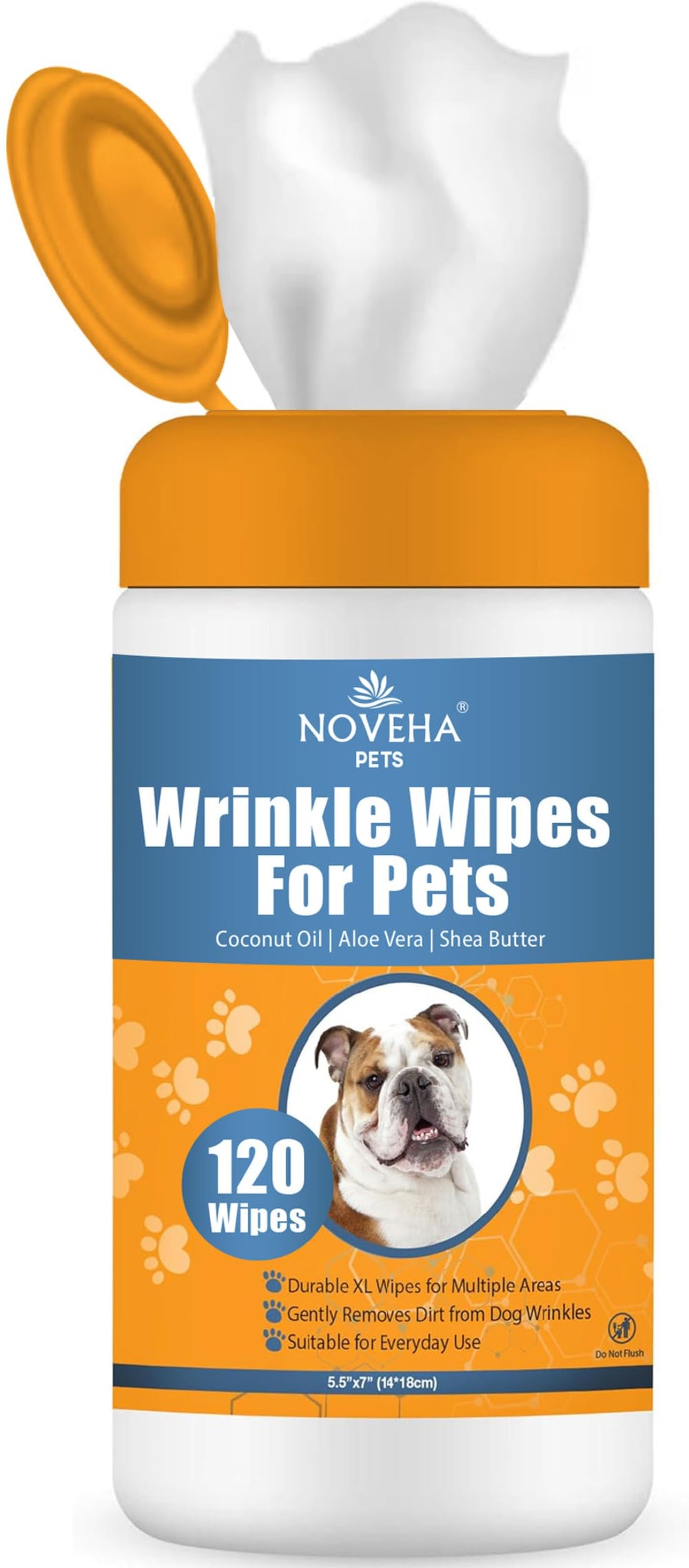 NOVEHA wrinkle cloths pack for quick bulldog wrinkle cleaning