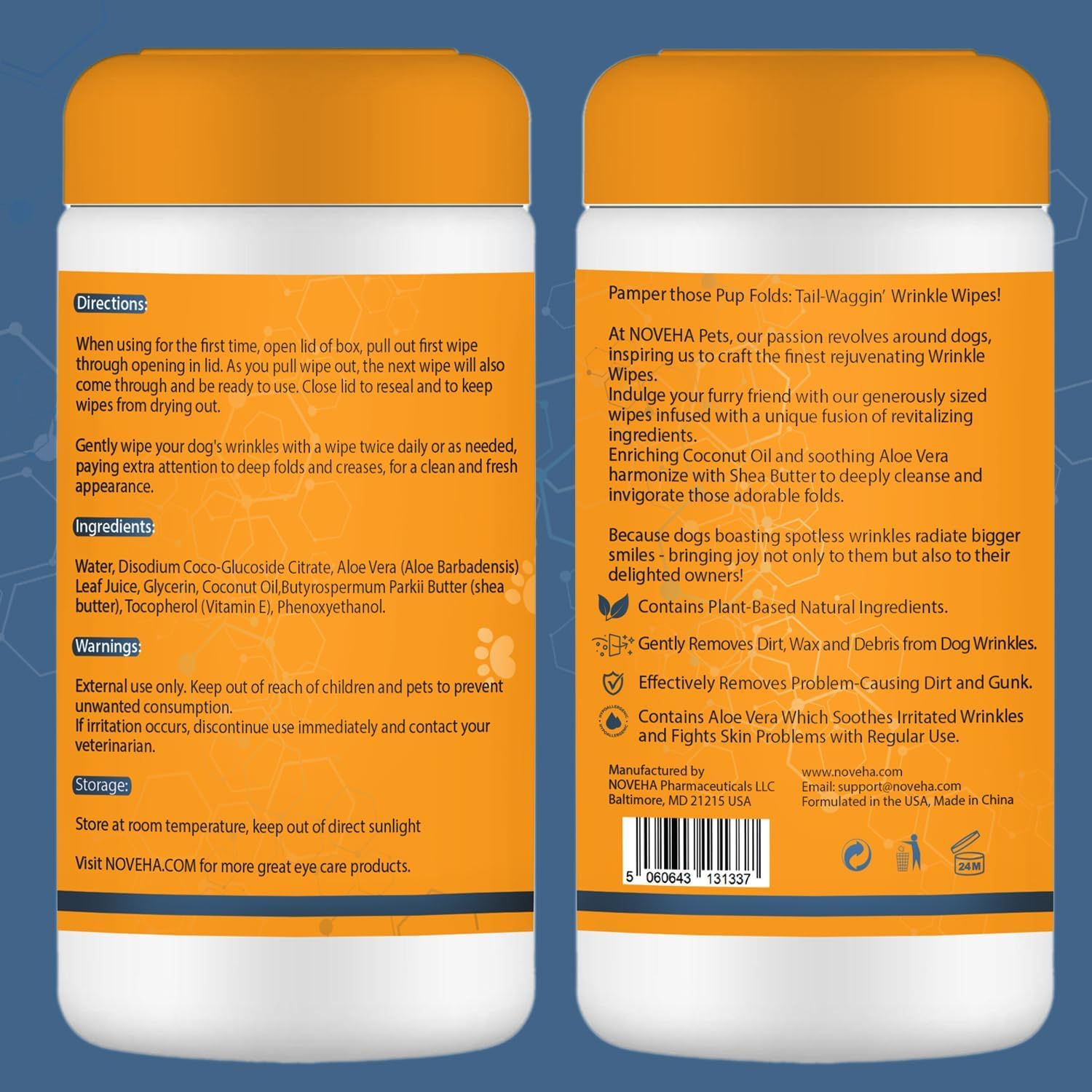 NOVEHA 2-pack provides convenient daily care for busy pet parents