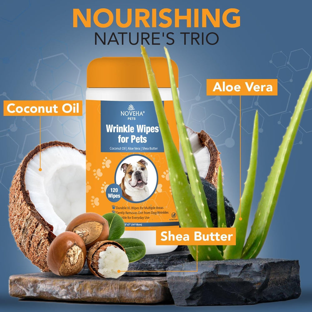 NOVEHA wipes tackle tail pockets and folds for clean hygiene