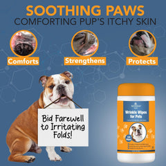 NOVEHA tear stain wipe brightens tear marks safely for dogs