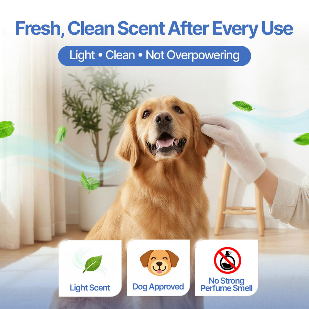 NOVELLA BASICS deodorizing grooming mitts for pets during grooming