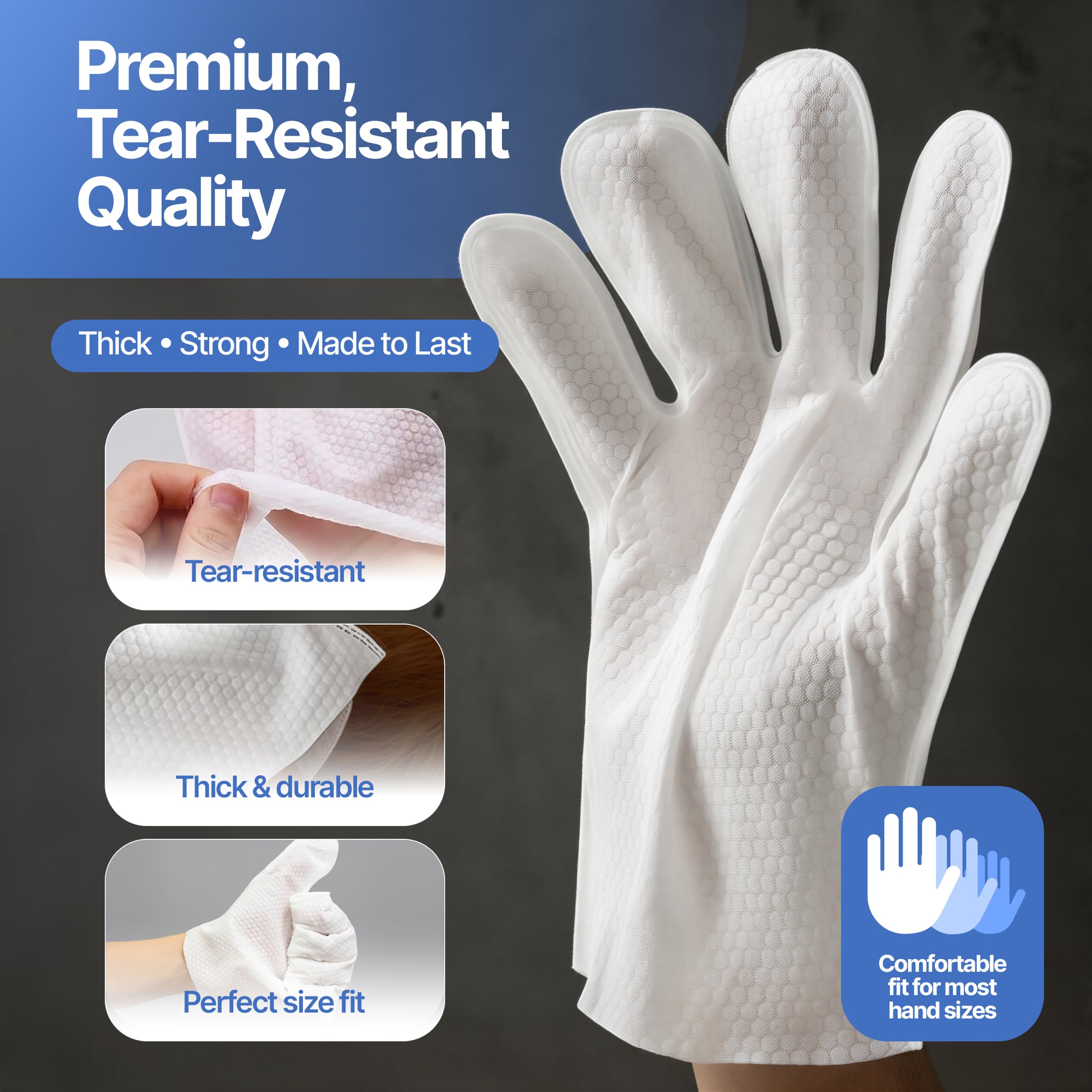 NOVELLA BASICS hypoallergenic coconut-infused gloves for gentle cleansing