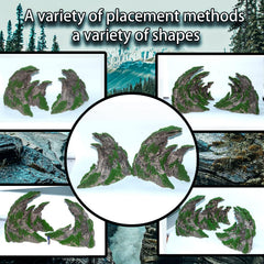 Novelsite aquarium ornaments feature detailed textures for realism.