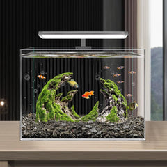Novelsite underwater paradise decor enhances tank aesthetics.