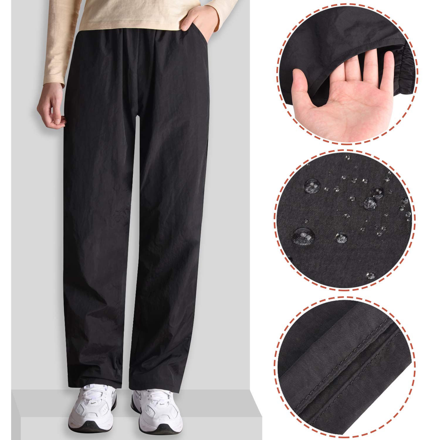 Noverlife grooming trousers lightweight unisex black pants for daily grooming tasks.