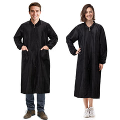 Noverlife long-sleeves grooming workwear front view with lightweight anti-static fabric.