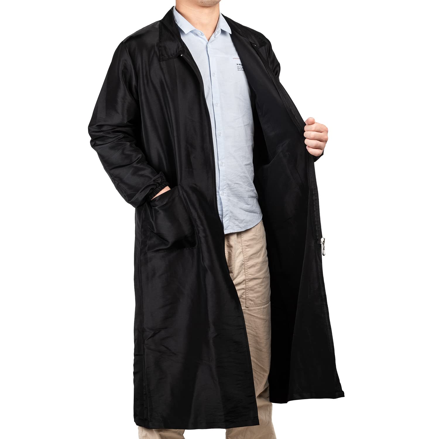 Noverlife size-m fit illustration highlighting comfortable professional apparel for beauty and pet care.