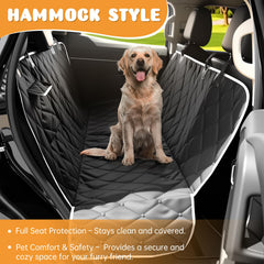 Novotopia dog seat cover non-slip back for secure trips and calm dogs.