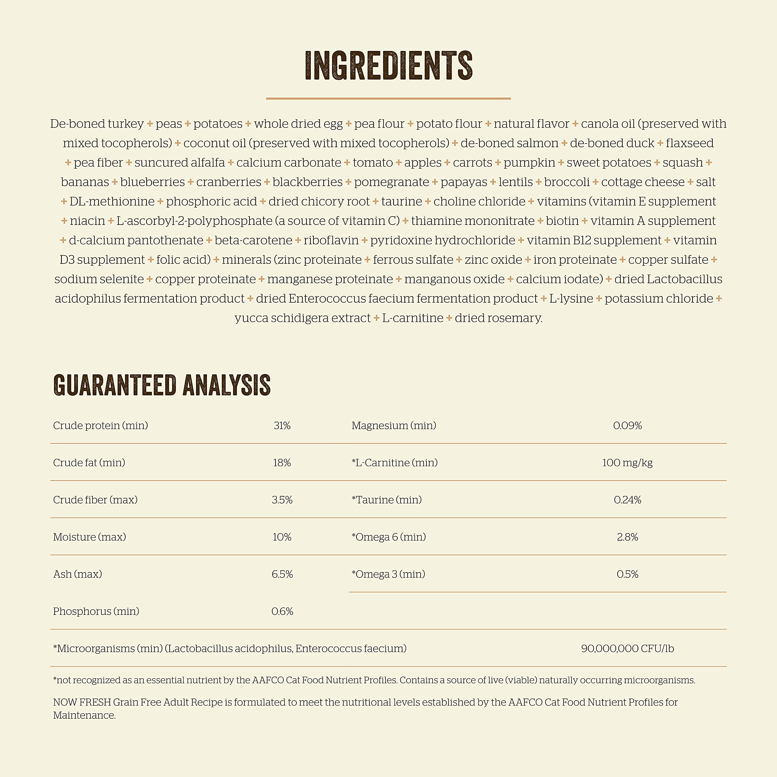 Now Fresh no by-product claim graphic with real meat icons.