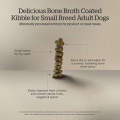 Ancient grains, pumpkin and sweet potato in Now Fresh Good Gravy small breed.