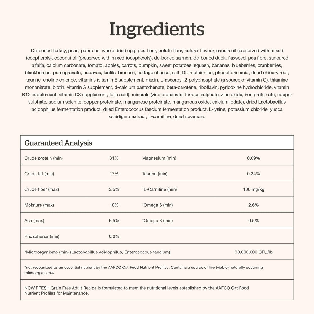 Now Fresh made in Canada, with trusted ingredients and minimal processing.