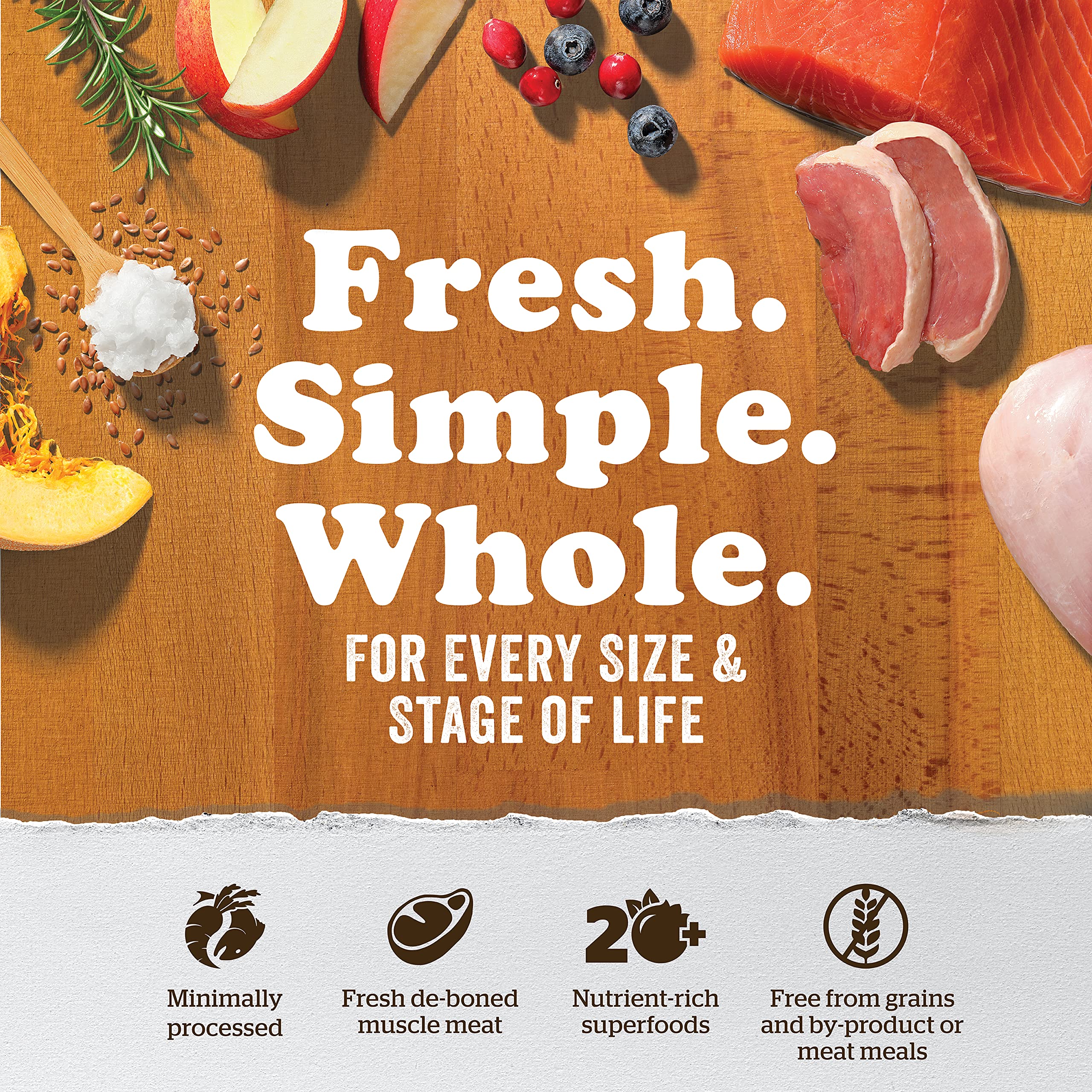 Now Fresh no artificial flavors or preservatives adds clean nutrition.