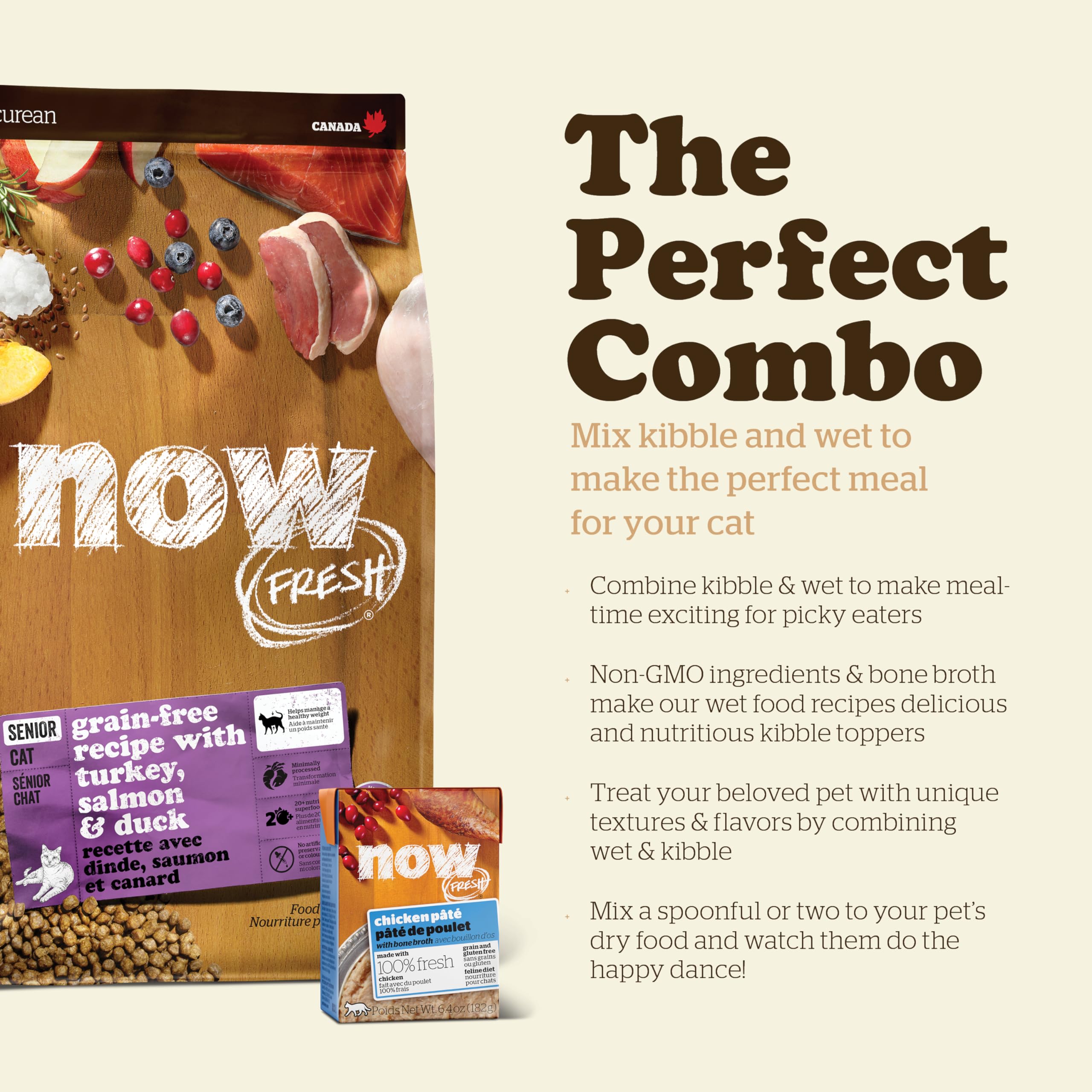 Now Fresh 3 lb bag provides convenient senior meals.
