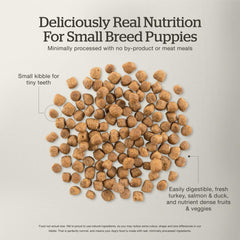 Now Fresh small-breed kibble size closeup for easy chewing.