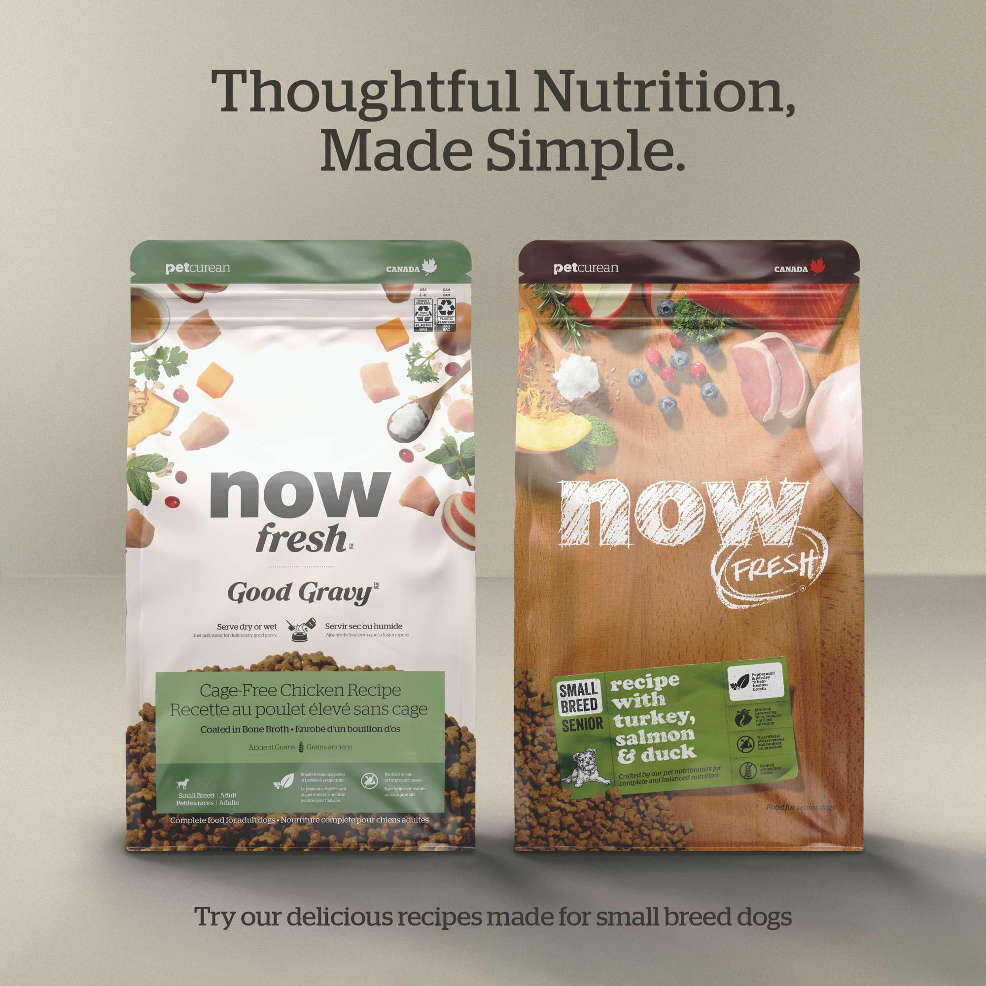 Now Fresh small breed 12-lb packaging photo.