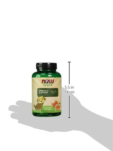 Anchovy and sardine sources on NOW Pets label indicate sustainable omega-3