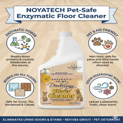 Tile surface after cleaning with NOYATECH, leaving residue-free shine.