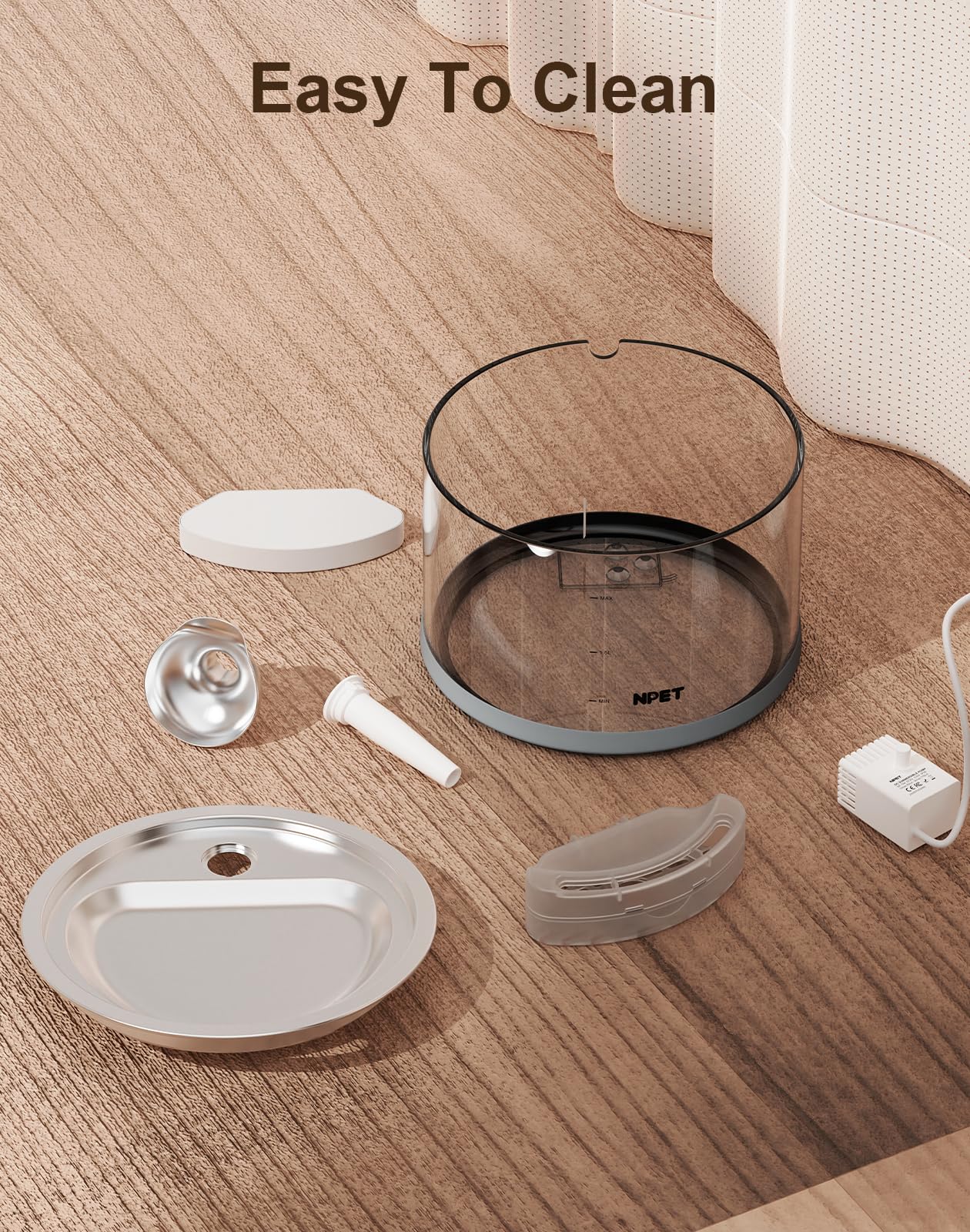 NPET N280 sealed dust proof lid blocks debris