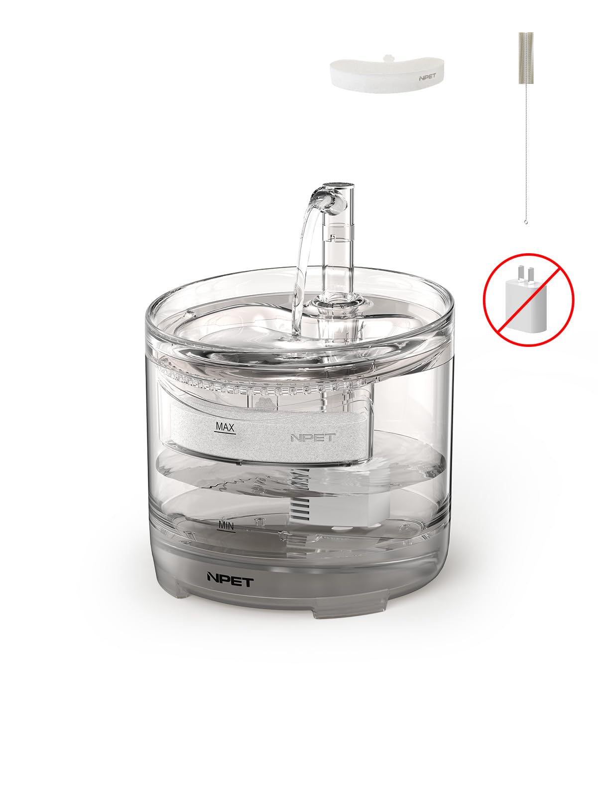 NPET WF050TP easy-clean design simplifies maintenance and quick water refresh