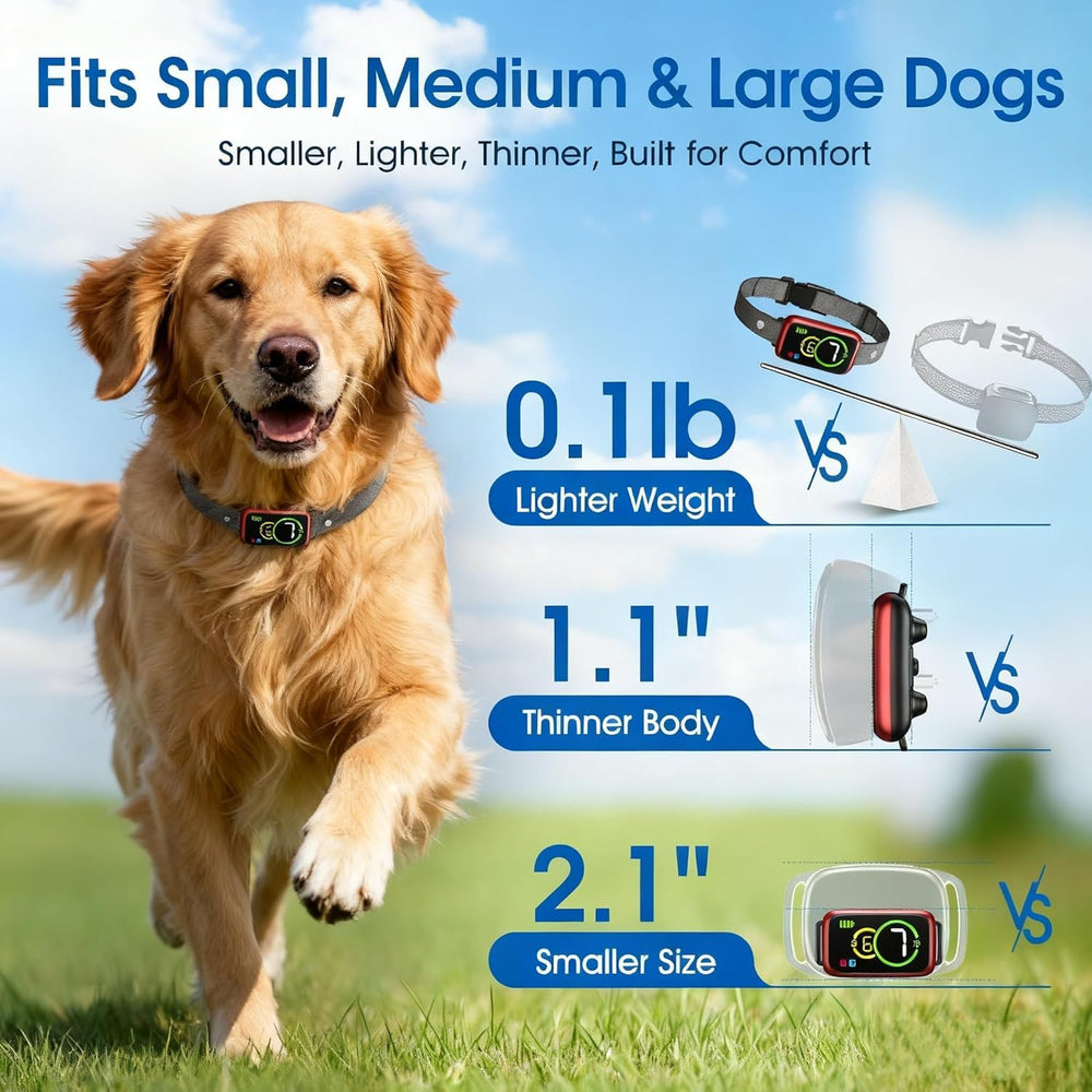 NQQHNN 1S IP67 waterproof bark collar for outdoor use in rain or mud