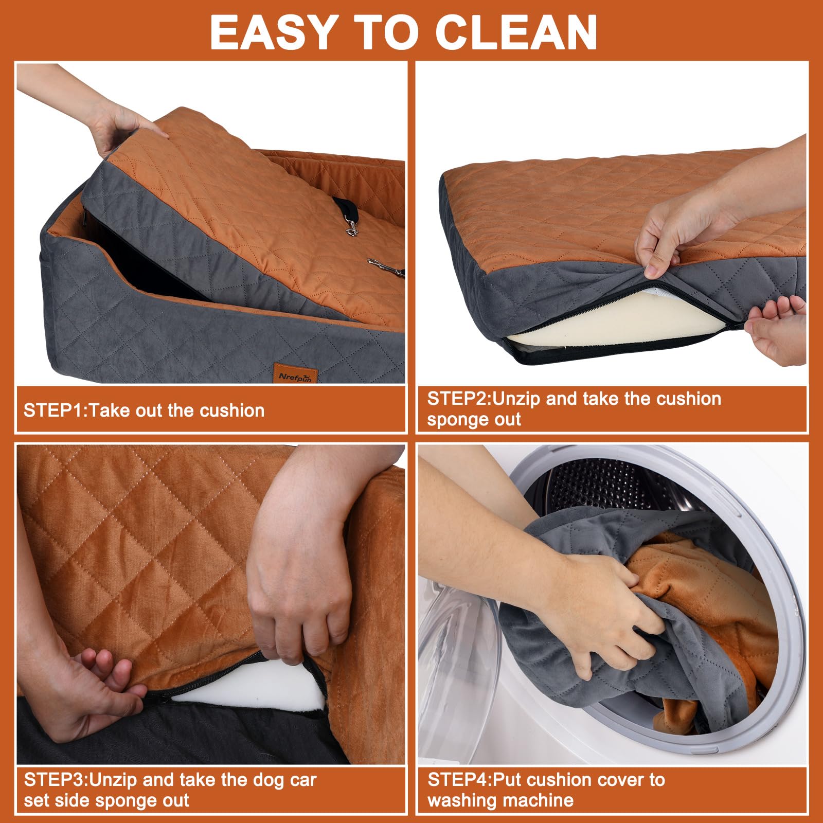 Nrefpun multi-use dog bed doubles as a car seat