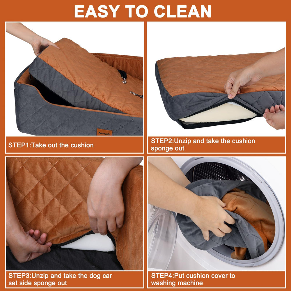 Nrefpun multi-use dog bed doubles as a car seat