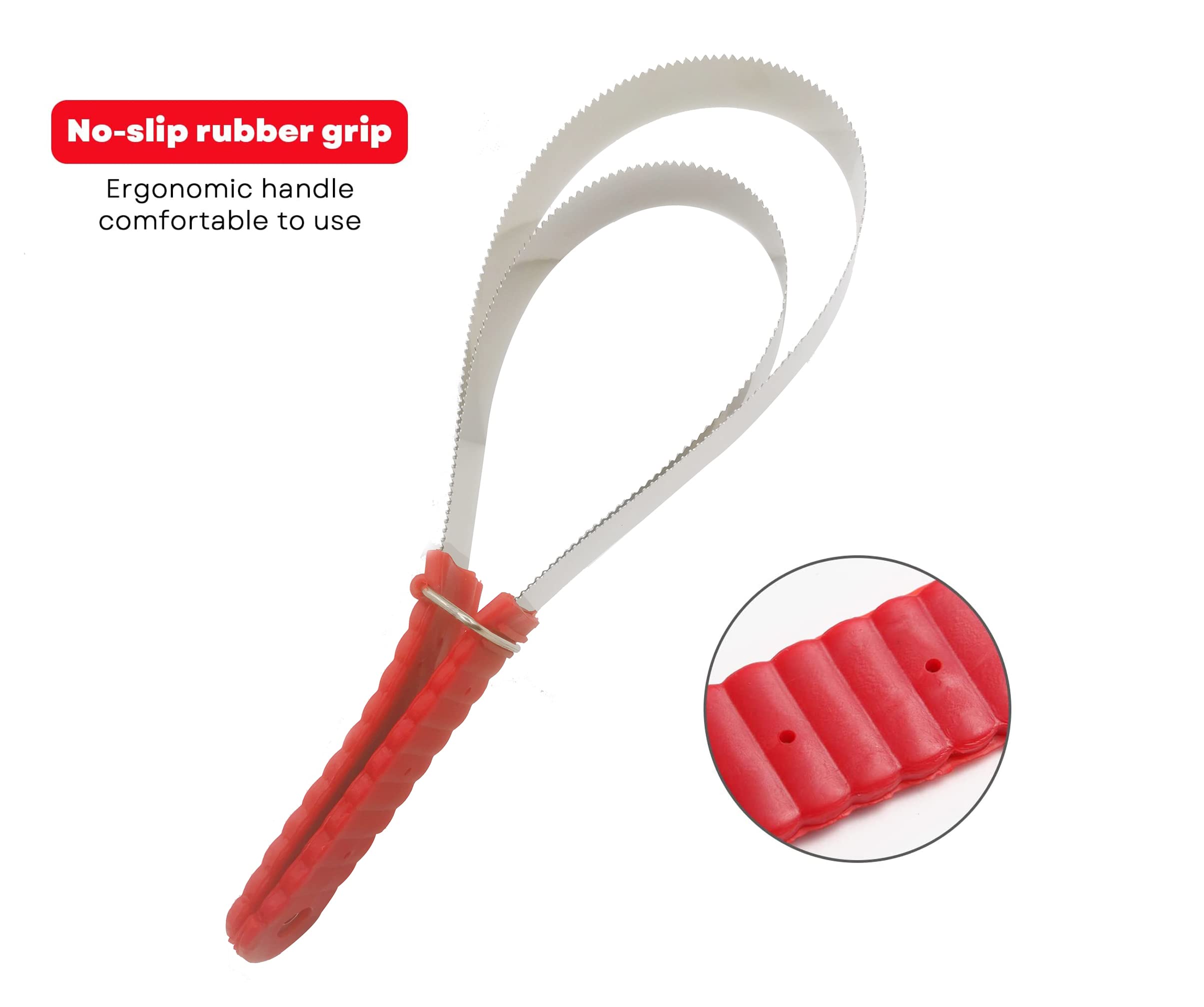 NRTFE easy-clean shedding blade cleans with soap and water after use.