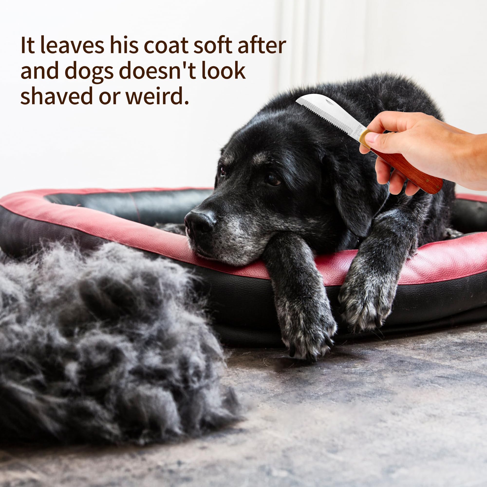 NRTFE easy to clean with soap and water after grooming.