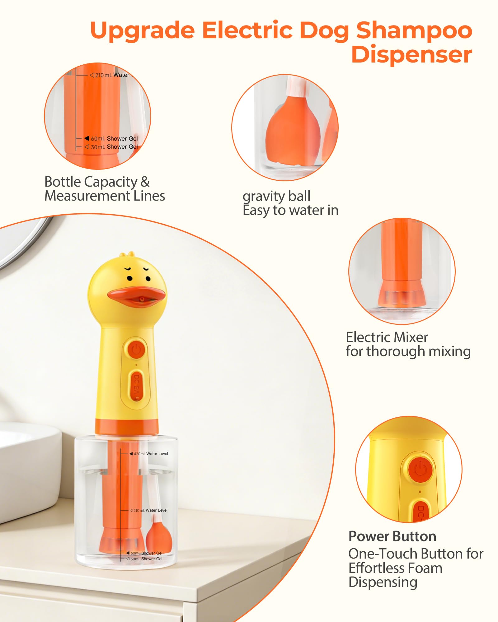 NRYDEPET compatible for dogs and cats during quick, gentler baths.