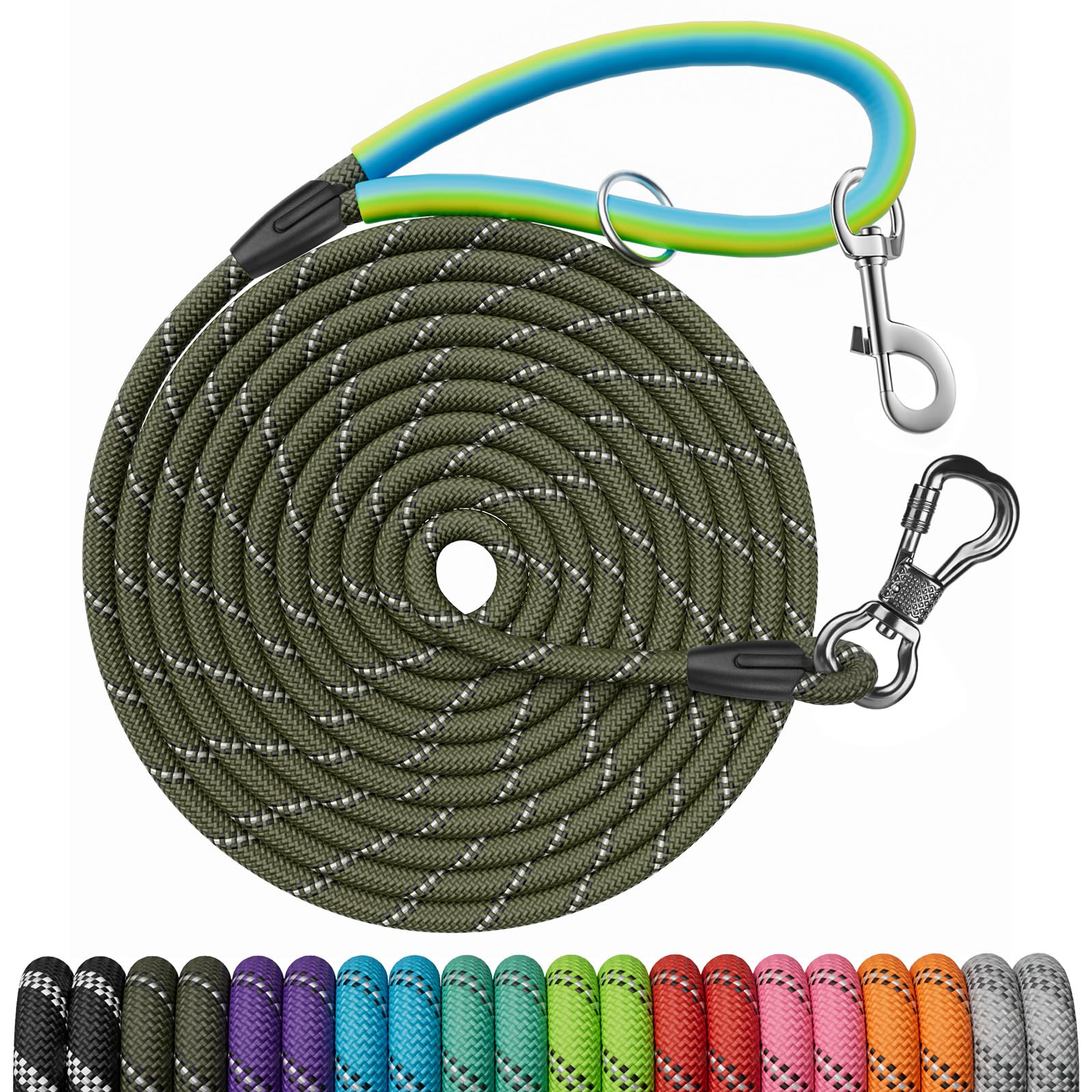 NTR heavy-duty dog leash with two swivels for versatile walks and training