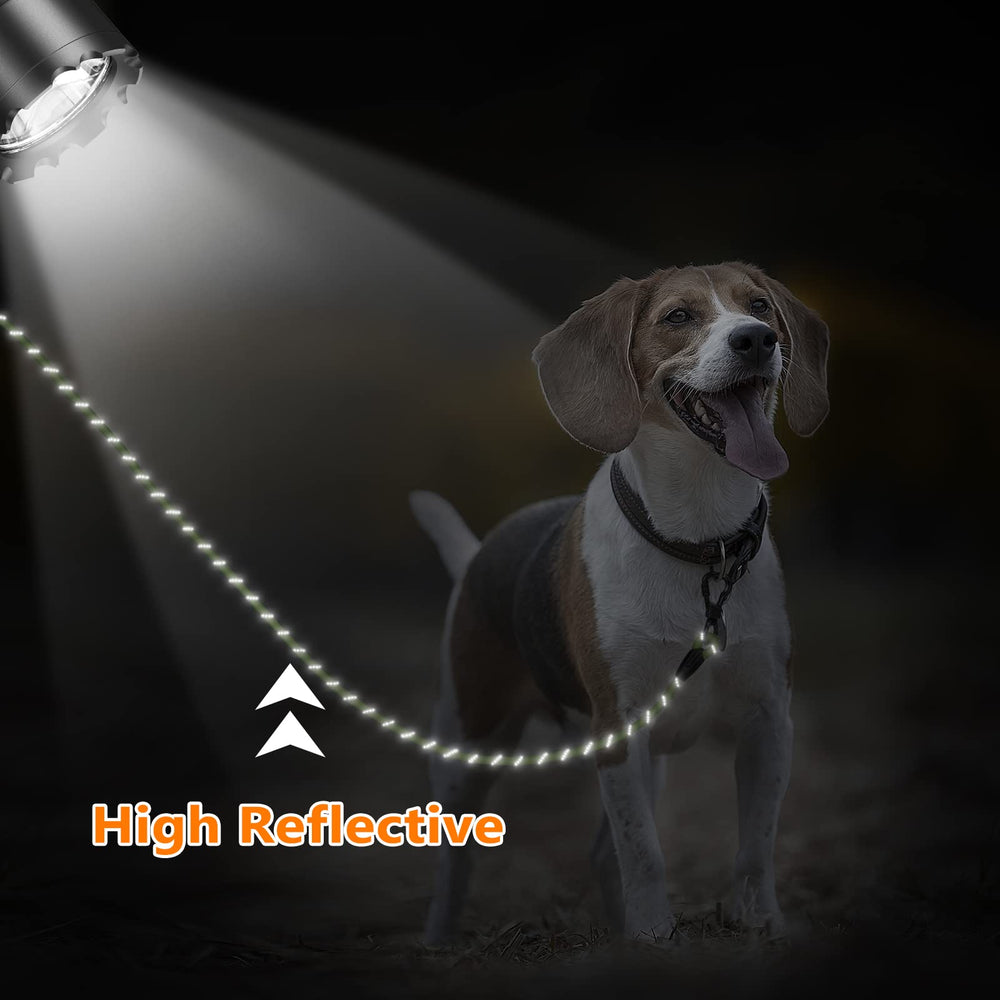 NTR reflective-thread along leash increases night visibility for safer walks