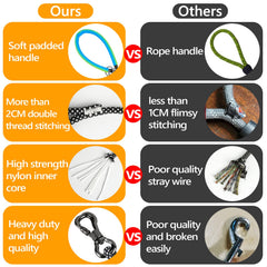 NTR Training Leash reflective thread improves night visibility