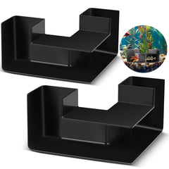 Nuanchu black underground tunnel set provides multiple hiding spots for fish.