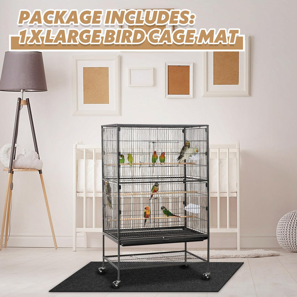 Nuanchu non-slip backing keeps the mat in place on hard flooring