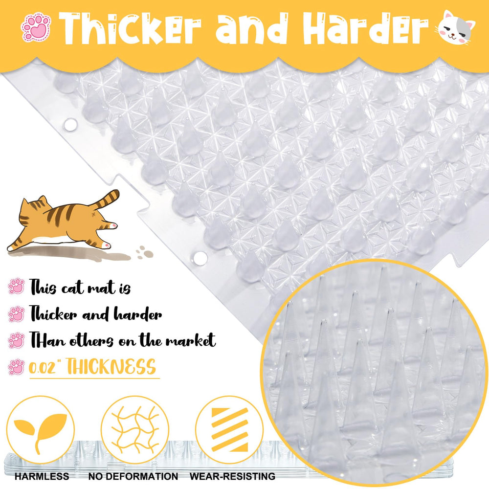 Nuanchu cat deterrent mat near fish pond edges protects aquatic life.